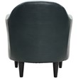 Fox Hill Trading Big Max Charleston Faux Leather Club Chair in Black