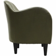 Fox Hill Trading Big Max Charleston Faux Leather Club Chair in Green