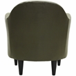 Fox Hill Trading Big Max Charleston Faux Leather Club Chair in Green