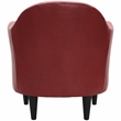 Fox Hill Trading Big Max Charleston Faux Leather Club Chair in Red