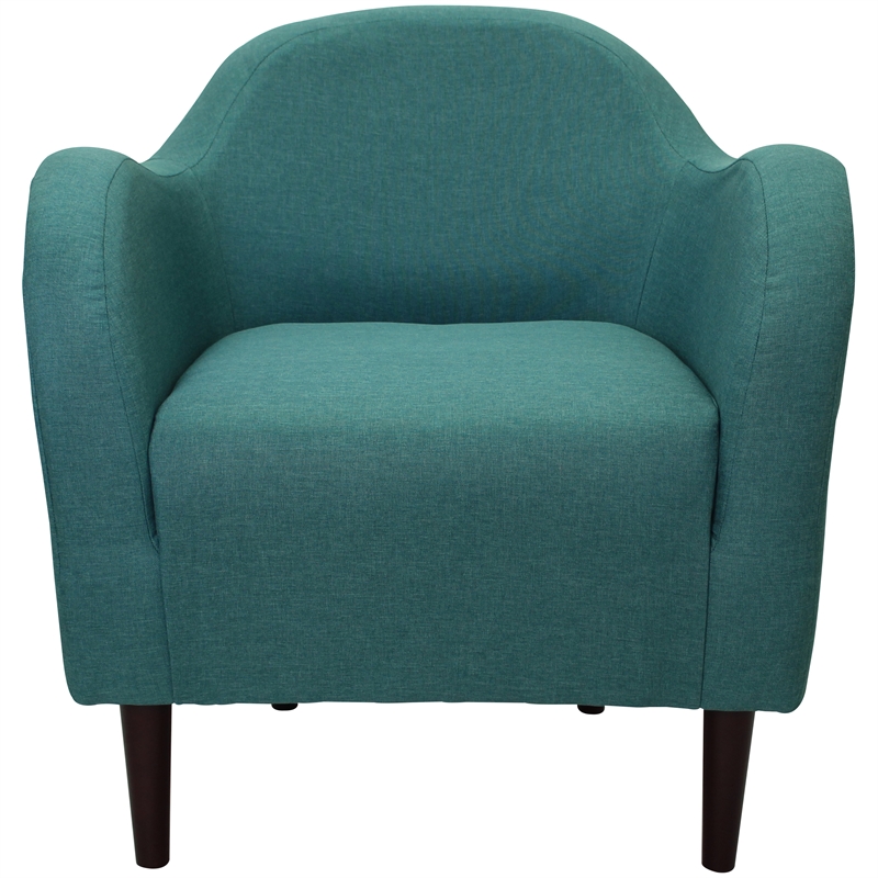 Fox Hill Trading Big Max Julian Fabric and EPS Arm Chair in Caribbean Blue