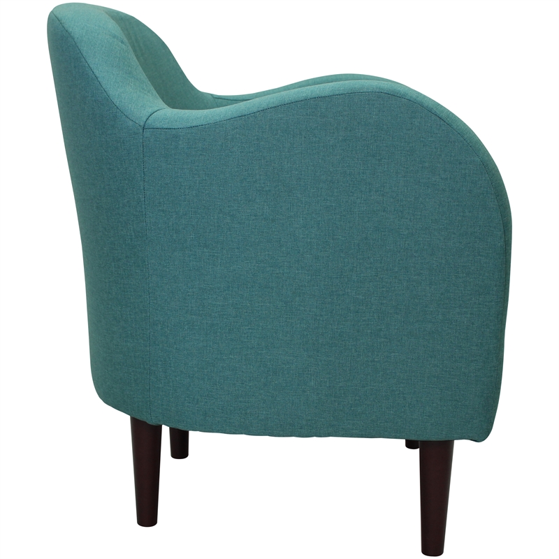 Fox Hill Trading Big Max Julian Fabric and EPS Arm Chair in Caribbean Blue