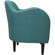 Fox Hill Trading Big Max Julian Fabric and EPS Arm Chair in Caribbean Blue