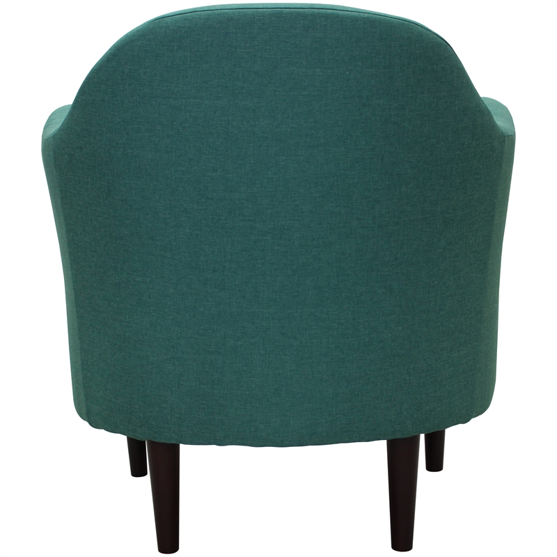 Fox Hill Trading Big Max Julian Fabric and EPS Arm Chair in Caribbean Blue