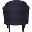 Fox Hill Trading Big Max Julian Mid-Century Fabric and EPS Arm Chair in Purple