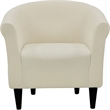Fox Hill Trading Marlee Traditional Fabric & EPS Club Chair in Off White