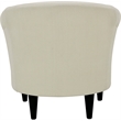 Fox Hill Trading Marlee Traditional Fabric & EPS Club Chair in Off White