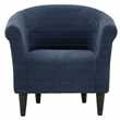 Fox Hill Trading Marlee Traditional Fabric & EPS Club Chair in Navy Blue