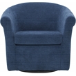 Fox Hill Trading Marlee Traditional Polyester Fabric Club Chair in Navy Blue