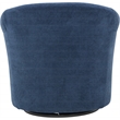 Fox Hill Trading Marlee Traditional Polyester Fabric Club Chair in Navy Blue