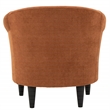 Fox Hill Trading Marlee Traditional Polyester Fabric Club Chair in Burnt Orange