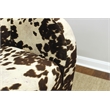 Fox Hill Trading Big Max Julian Mid-Century Fabric and EPS Arm Chair in Brown