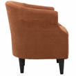 Fox Hill Trading Nikole Traditional Polyester Fabric Chair in Orange