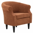Fox Hill Trading Nikole Traditional Polyester Fabric Chair in Orange