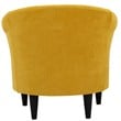 Fox Hill Trading Nikole Traditional Polyester Fabric Chair in Yellow