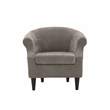 Fox Hill Trading Nikole Traditional Polyester Fabric Chair in Gray
