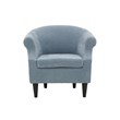 Fox Hill Trading Nikole Traditional Polyester Fabric Chair in Light Blue