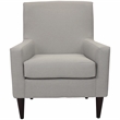 Fox Hill Trading Emma Traditional Fabric Arm Chair in Oatmeal Cream