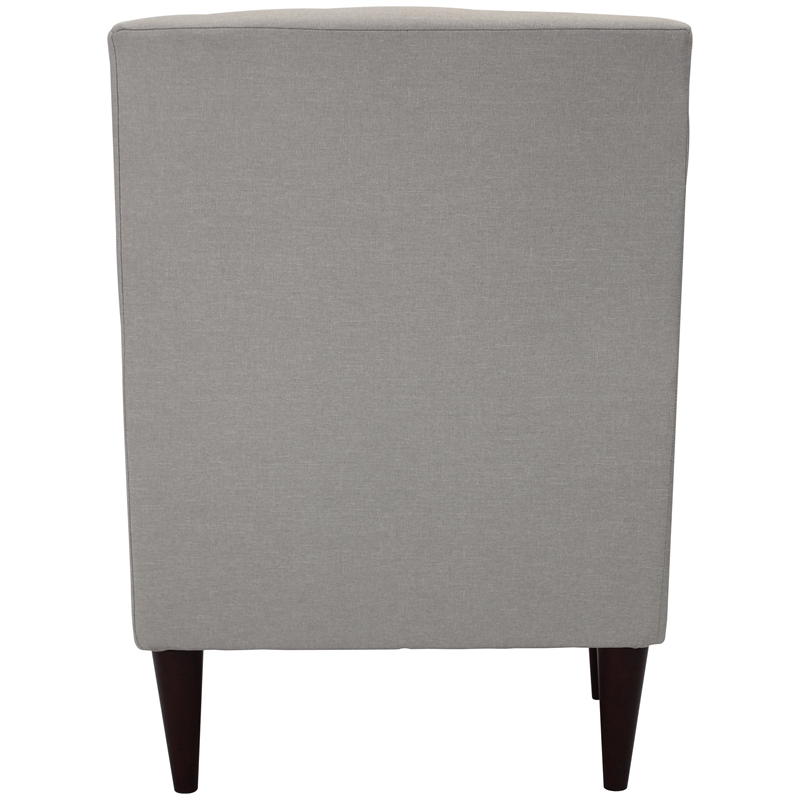 Fox Hill Trading Emma Traditional Fabric Arm Chair in Oatmeal Cream