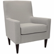 Fox Hill Trading Emma Traditional Fabric Arm Chair in Oatmeal Cream