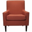 Fox Hill Trading Emma Traditional Fabric Arm Chair in Mango Orange