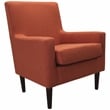 Fox Hill Trading Emma Traditional Fabric Arm Chair in Mango Orange