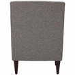 Fox Hill Trading Emma Traditional Fabric Arm Chair in Quartz Gray