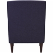 Fox Hill Trading Emma Traditional Fabric Arm Chair in Eggplant Purple
