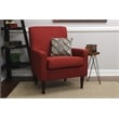 Fox Hill Trading Emma Traditional Fabric Arm Chair in Picante Red