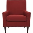 Fox Hill Trading Emma Traditional Fabric Arm Chair in Picante Red