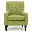 Fox Hill Trading Emma Traditional Fabric Arm Chair in Petal Pusher Pink