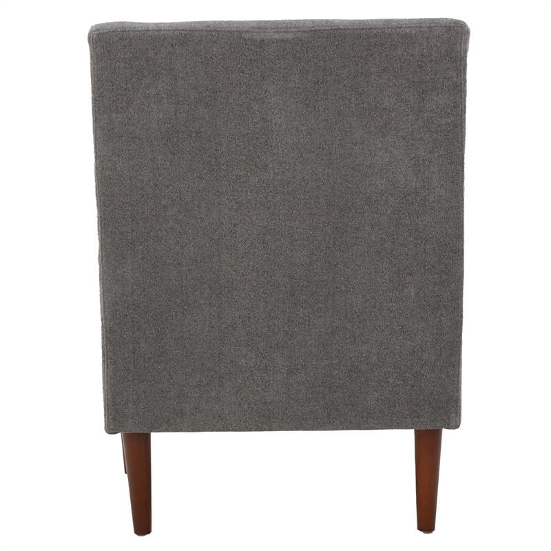 Fox Hill Trading Emma Traditional Fabric and EPS Arm Chair in Gray