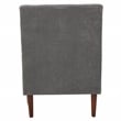Fox Hill Trading Emma Traditional Fabric and EPS Arm Chair in Gray