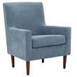 Fox Hill Trading Emma Traditional Fabric and EPS Arm Chair in Light Blue