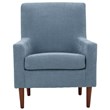 Fox Hill Trading Emma Traditional Fabric and EPS Arm Chair in Light Blue