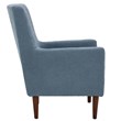 Fox Hill Trading Emma Traditional Fabric and EPS Arm Chair in Light Blue
