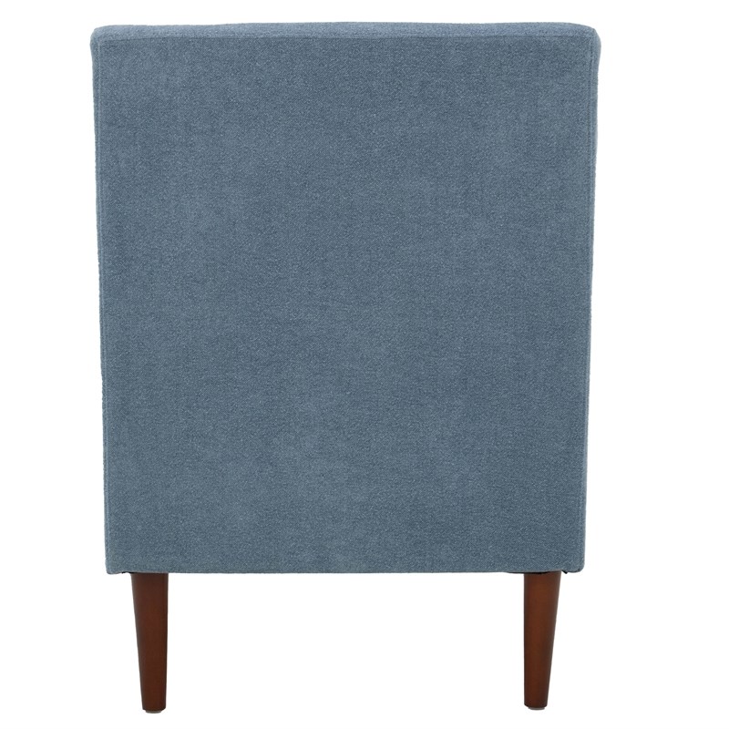 Fox Hill Trading Emma Traditional Fabric and EPS Arm Chair in Light Blue