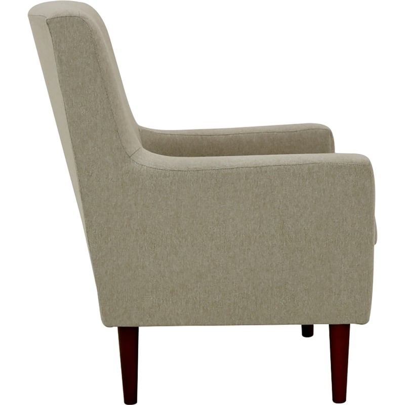 Fox Hill Trading Emma Traditional Fabric and EPS Arm Chair in Beige