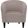 Fox Hill Trading Traditional Polyester & EPS Curved Tub Chair in Dusty Rose Pink