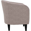 Fox Hill Trading Traditional Polyester & EPS Curved Tub Chair in Dusty Rose Pink