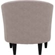 Fox Hill Trading Traditional Polyester & EPS Curved Tub Chair in Dusty Rose Pink