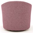 Fox Hill Trading Marissa Traditional Fabric Tufted Swivel Chair in Rose Pink