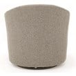 Fox Hill Trading Marissa Traditional Fabric Tufted Swivel Chair in Gray