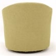 Fox Hill Trading Marissa Traditional Fabric Tufted Swivel Chair in Yellow
