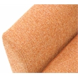 Fox Hill Trading Marissa Traditional Fabric Tufted Swivel Chair in Orange