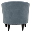 Fox Hill Trading Traditional Polyester & EPS Curved Tub Chair in Light Blue
