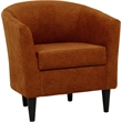 Fox Hill Trading Windsor 17.5&quot Traditional Fabric Club Chair in Burnt Orange