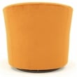 Fox Hill Trading Windsor Traditional Fabric Swivel Club Chair in Orange