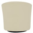 Fox Hill Trading Windsor Traditional Fabric Swivel Club Chair in Off White