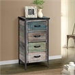 Gallerie Decor Soho Traditional Solid Wood Accent Cabinet in Blue